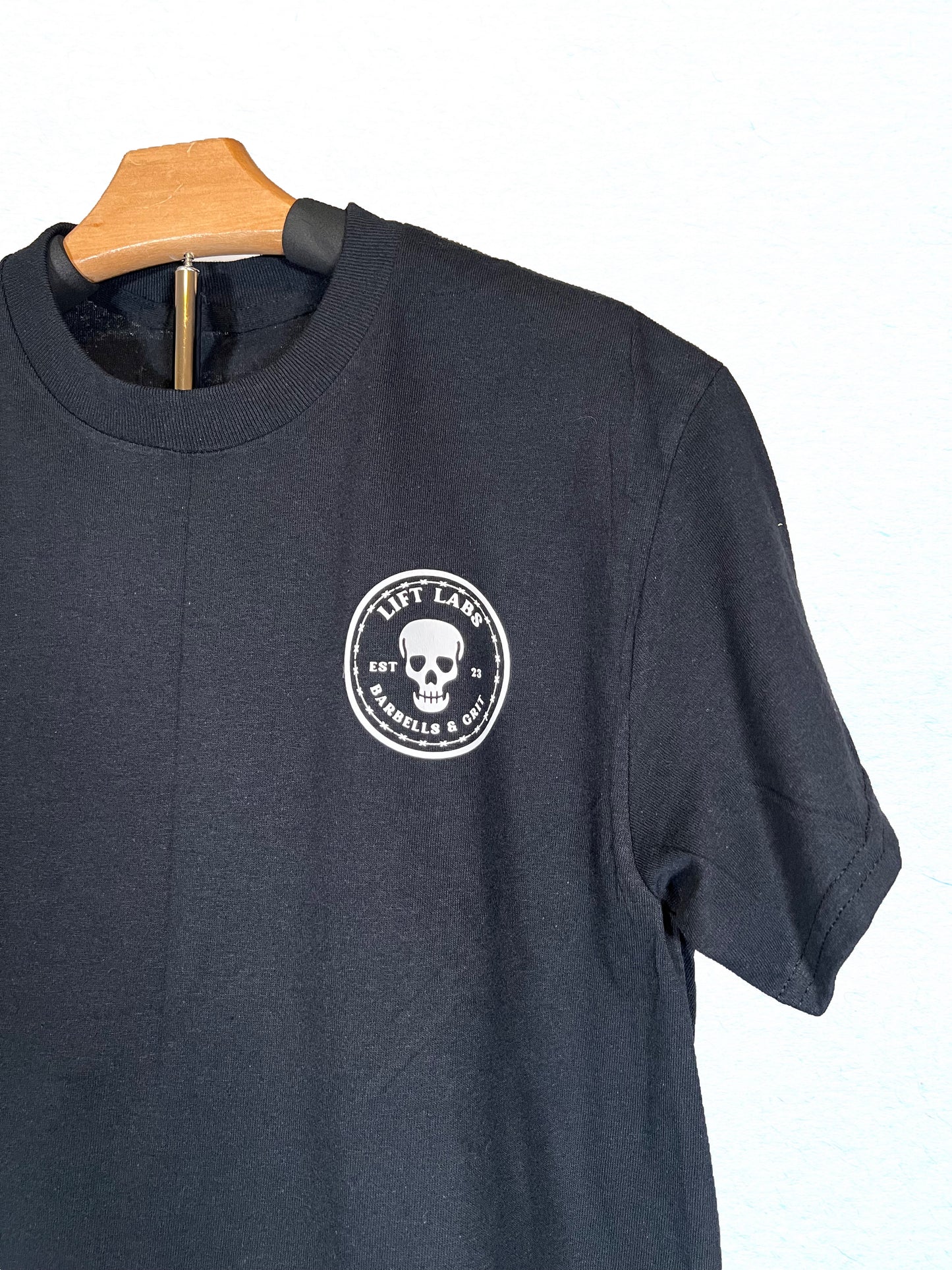Barbell & Skull Strength T-Shirt (Black)